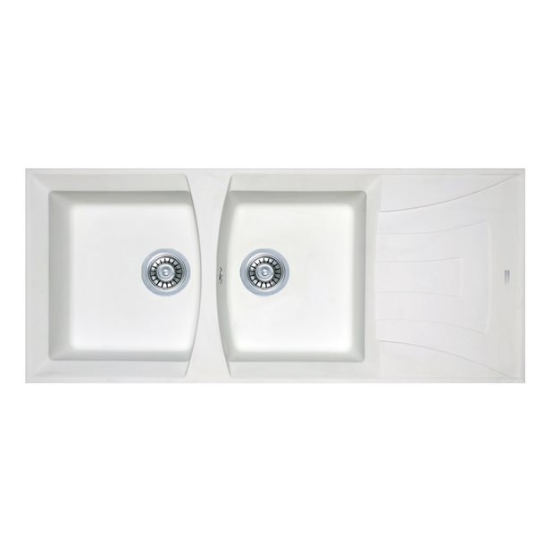 Sink Granite Master 116 Bianco 116 x 50 x 18