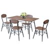Top Wood Table with 4 Chairs 110 x 70 x 75