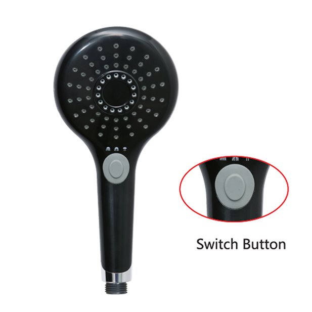 Handshower Chicago Black With 3 Functions