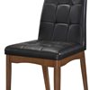Καρέκλα Logan Καρυδιά - Μαύρη 46 x 61 x 89
