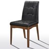 Καρέκλα Logan Καρυδιά - Μαύρη 46 x 61 x 89