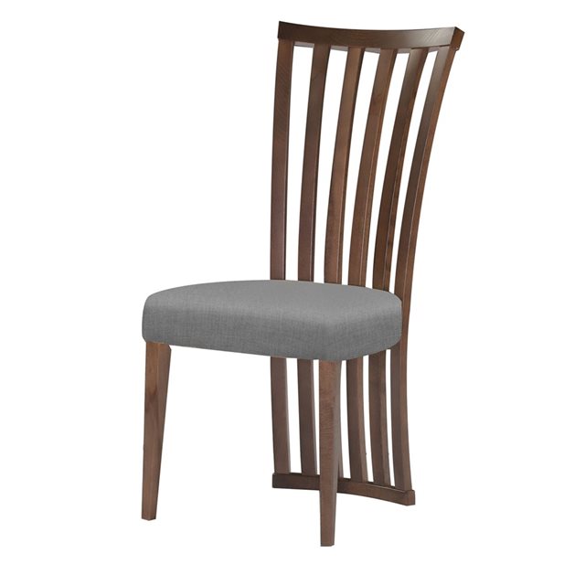 Καρέκλα Klaris Merlot Οξυά - Ανθρακί 49 x 62 x 103