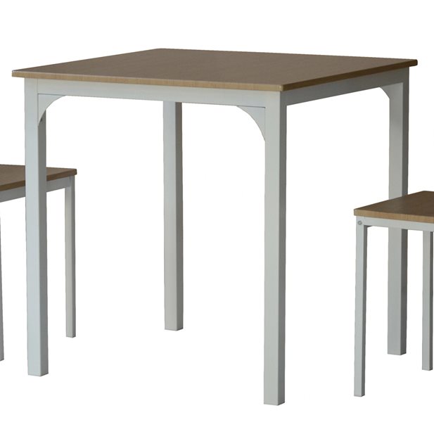 Τραπέζι Liam Oak Με 2 Καρέκλες Liam 75 x 75 x 75