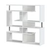 Sienna 5 Tall White Shelves Unit