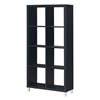 Ravenna Cube 2 x 4 Black Shelves Unit