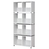 Ravenna Box 2 x 4 White Shelves Unit
