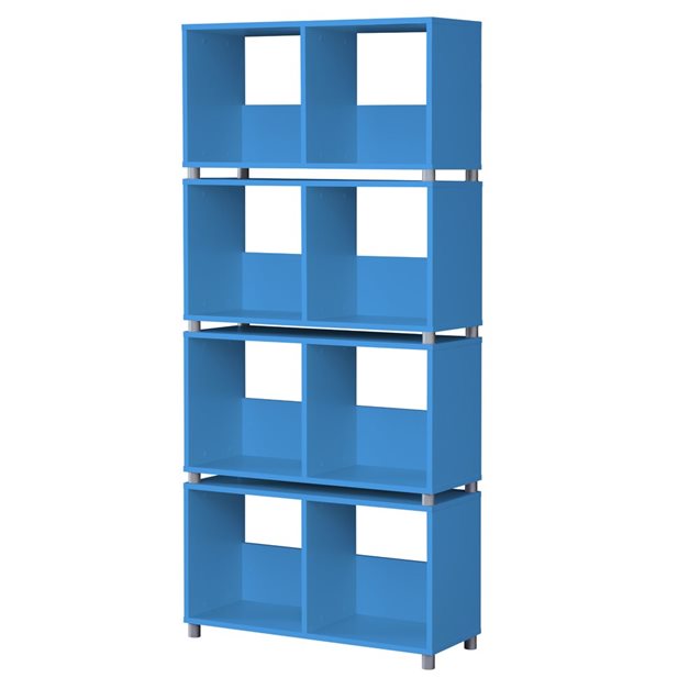 Ravenna Box 2 x 4 Blue Shelves Unit
