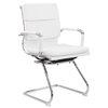 Leticia White Visitor Chair