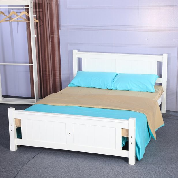Callista White Semidouble Bed 148 x 210 x 90