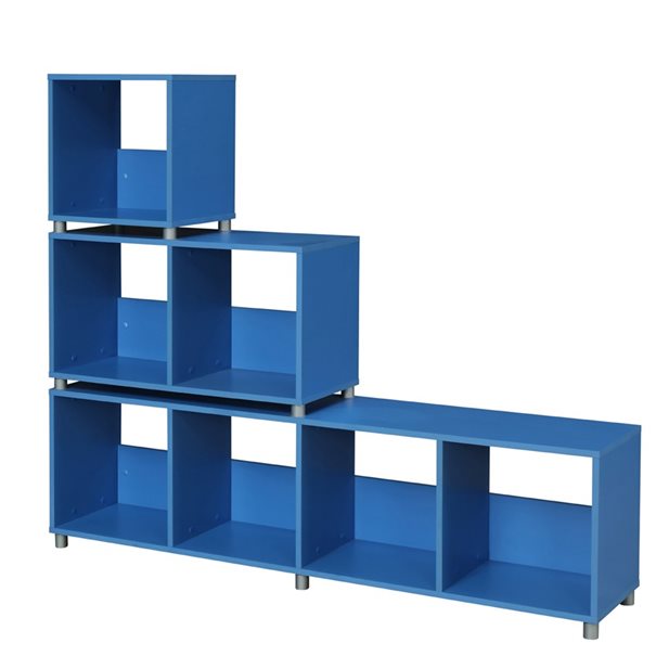 RAVENNA Box 4-2-1 Blue Cube Shelves Unit
