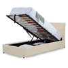 Κρεβάτι Μονό Deniz Cream Με αποθηκευτικό χώρο και μηχανισμό ανύψωσης