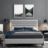 Sharon Grey Semidouble Bed 215 x 145 x 116