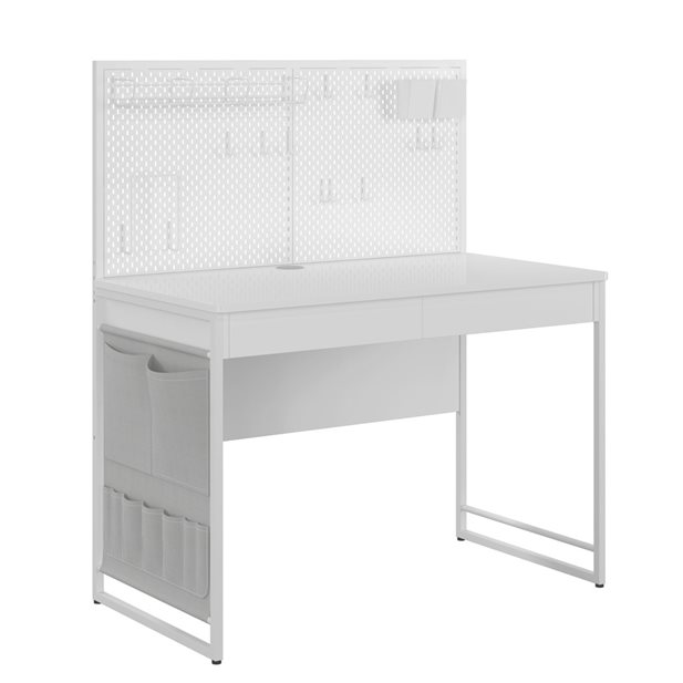 Langar White Desk 110 x 58.5 x 127