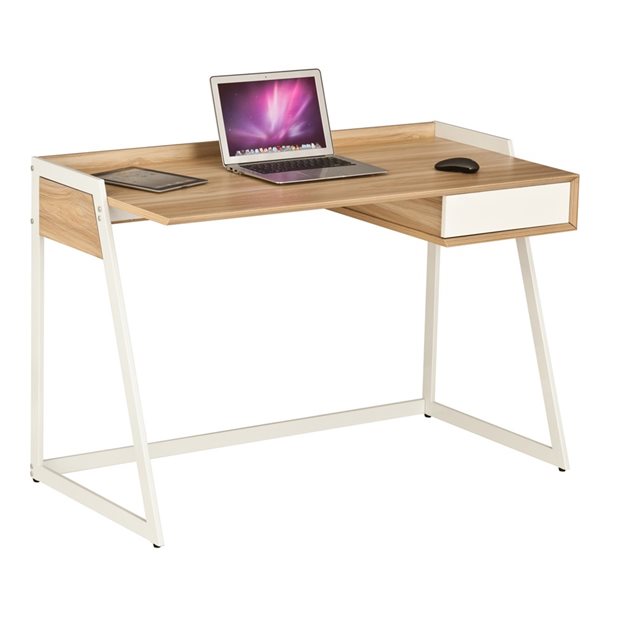 Kink White- Sonoma Oak Desk 120 x 60 x 78