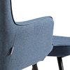 Astrid Blue Armchair with Footstool