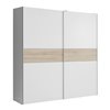 Ντουλάπα Δίφυλλη Lamont Λευκή-Sonoma 170,3 x 61,2 x 190,5