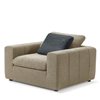 Ador Beige Armchair with Anthracite Cushion