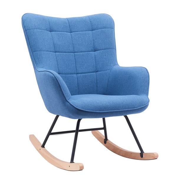 Cocoon Blue Rocking Armchair