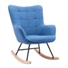 Cocoon Blue Rocking Armchair