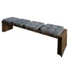 Voss Wooden Bench with 4 Cushions