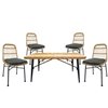 Outdoor Dining Set with Hulst Table and 4 Kessel Chair