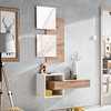 Έπιπλο Εισόδου Rosina Set Wotan Oak-White 100 x 160 x 30
