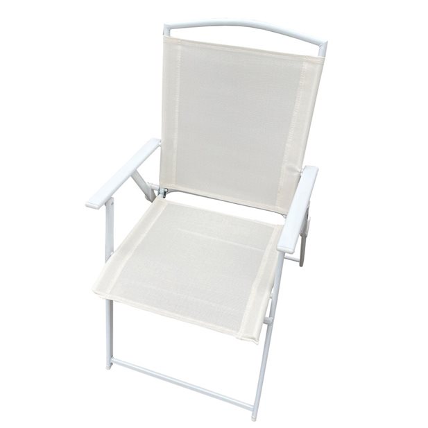 Bento White Outdoor Folding Chair