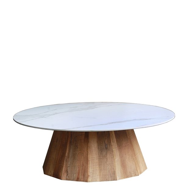 Egnar White Wooden Coffee Table