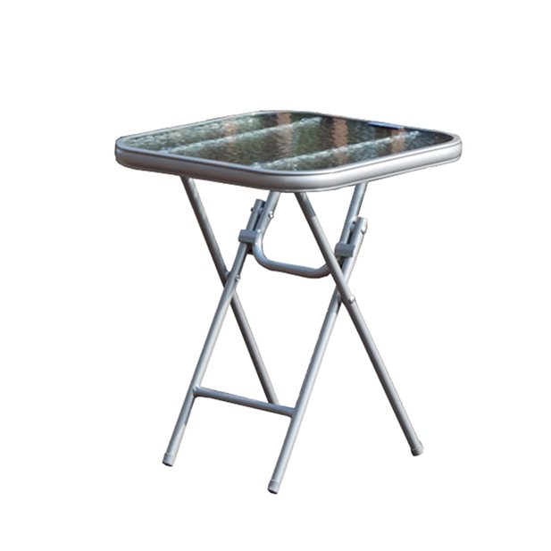 Cruz Square Grey Outdoor Folding Side Table