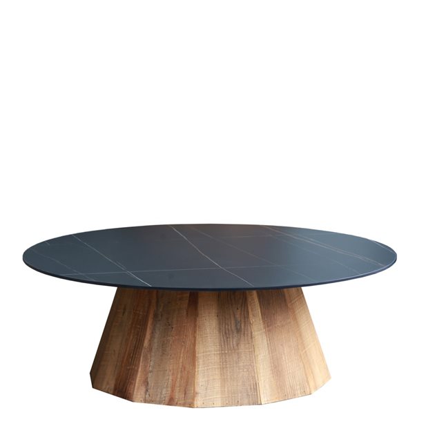Egnar Black Wooden Coffee Table