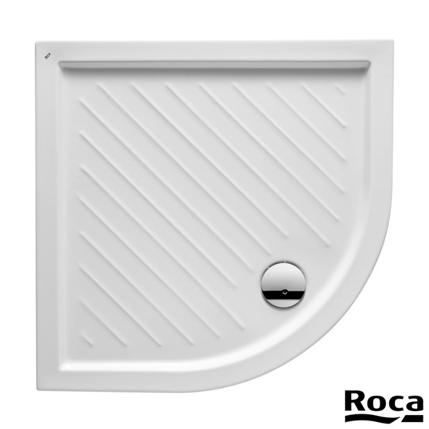 Roca Roma Ντουζιέρα Πορσελάνης 80x80x5,5 A374128000 Ημικυκλική
