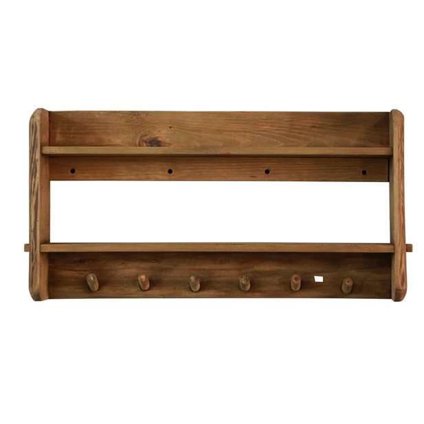 Agnes Wooden Wall Hanger with Shelf