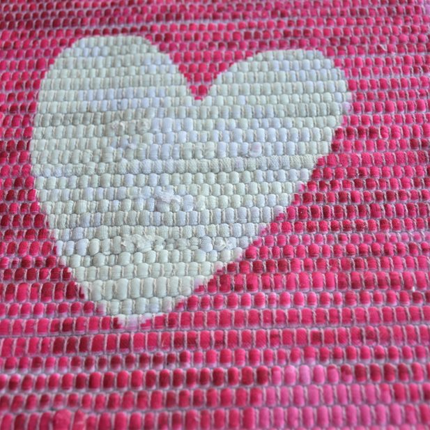 Handmade Rug Hearts 160 x 230