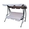 Viterbo Grey Outdoor 3 Seater Swing-Bed
