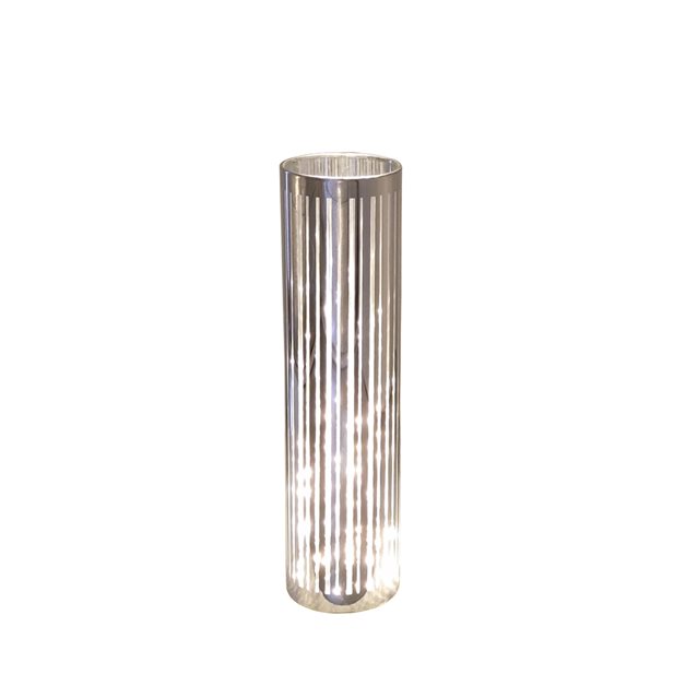 Carlina Tall Silver Vase with LED