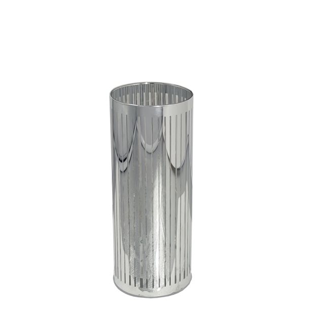 Siana Medium Silver Vase with LED