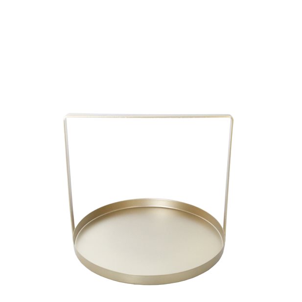 Allure Round Gold Serving Tray
