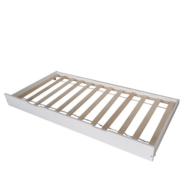 Συρταρωτό Κρεβάτι Plus Για Μονό Κρεβάτι Callista-Holtti-Lasse Λευκό 196 x 94 x 19,5