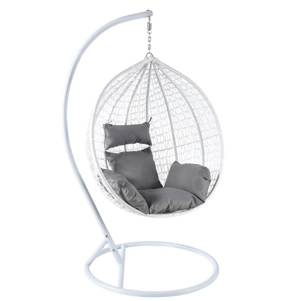 Dolores White Outdoor Hanging Armchair