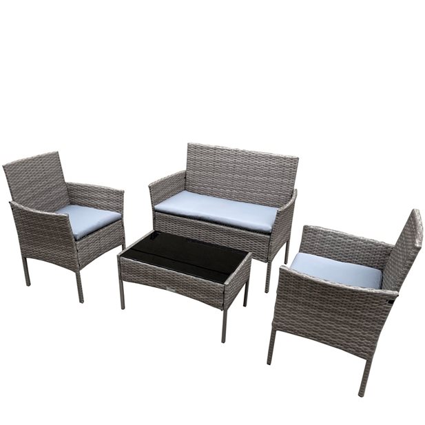 Morela Grey Outdoor Lounge Set