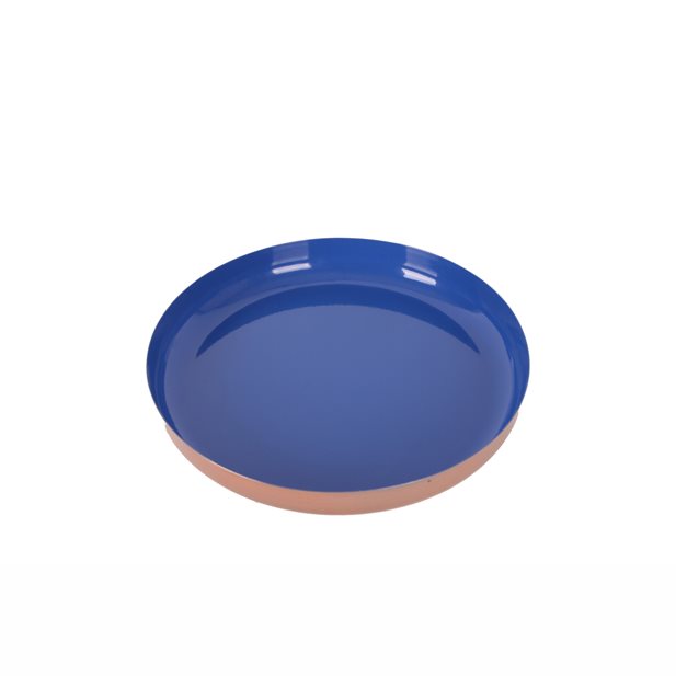 Canal Blue+Rose Gold Tray