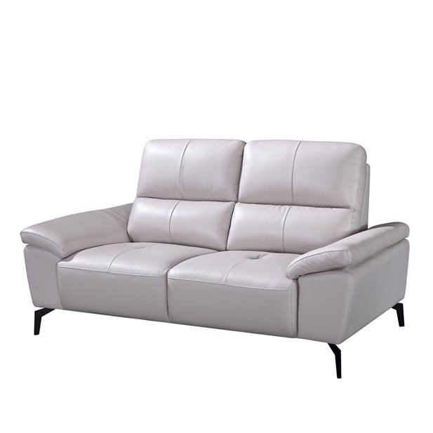 Velora Leather Ice Grey 2 Seater Sofa