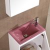 Happy 55 Pink Glassed Washbasin 55 x 34