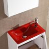 Happy 55 Red Glassed Washbasin 55 x 34