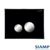 Dual Flush Plate Reflet 360 Black Siamp 111998