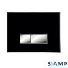 Dual Flush Plate Reflet 90 Black Siamp 111993
