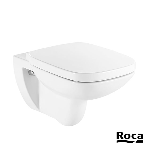 Wall Hung Toilet Set  Roca Debba Square Rimless A34699L000 54 x 35,5