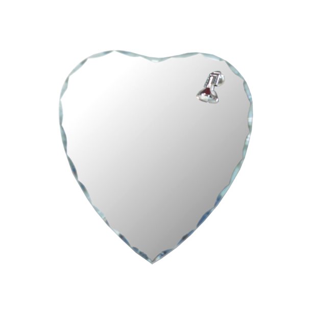 Καθρέπτης Heart με απλίκα 45 x 50