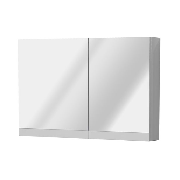Bathroom Mirror Cabinet Alouette 90 White 90 x 60 x 14