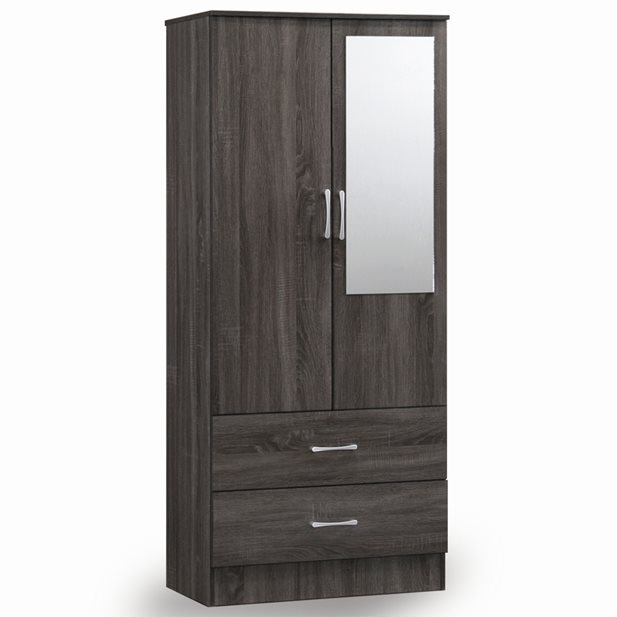 Fiorenza Mirror/Plus Tallisa Oak Wardrobe